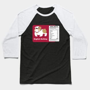 English Bulldog Baseball T-Shirt